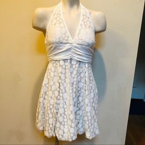 F21 Lacey halter dress cream NWT size S